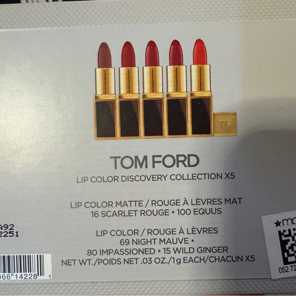 Tom Ford Lip Color Set - Rich Reds and Mauves
